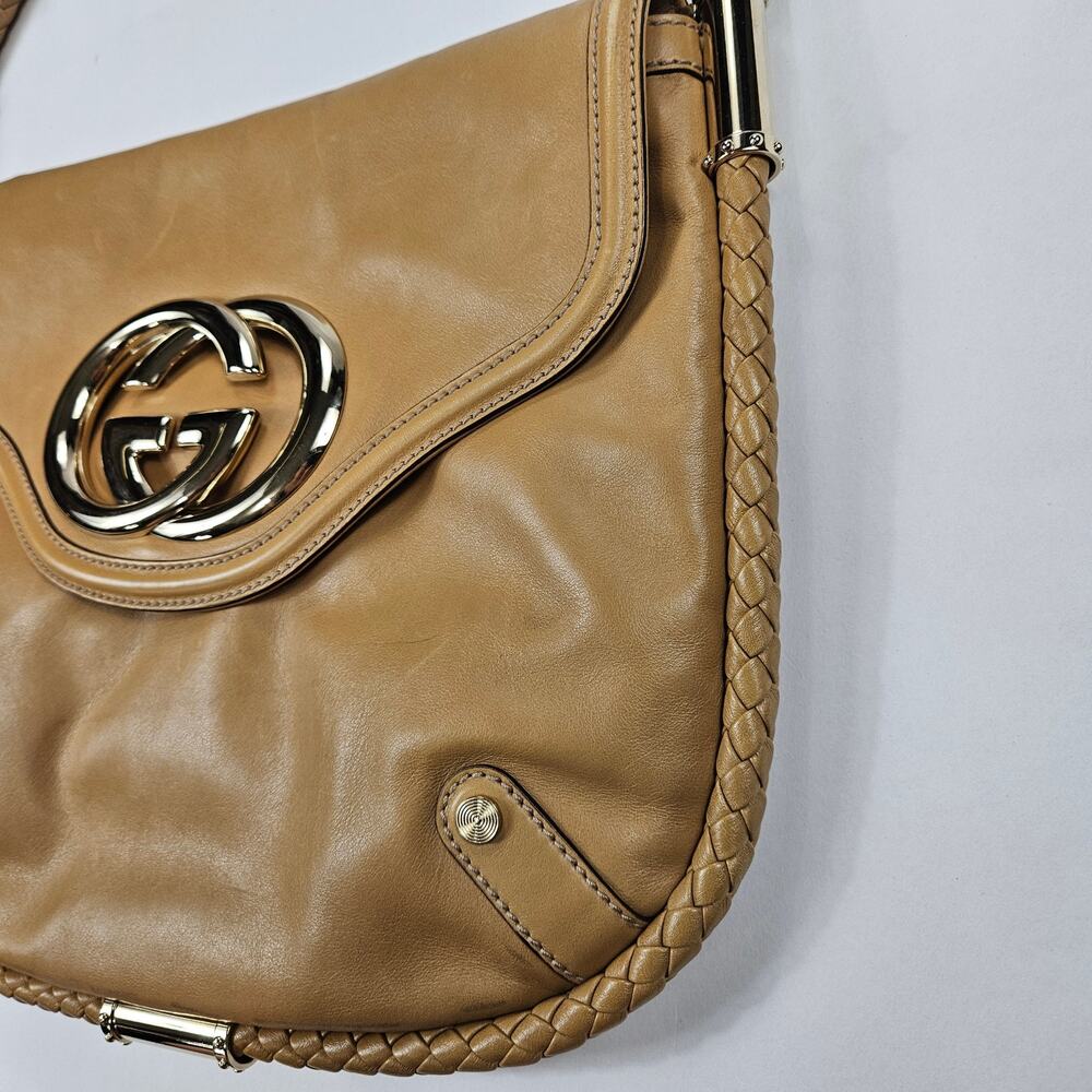 Gucci Britt Tassel Hobo Shoulder Bag Calfskin Leather - Picture 12 of 14